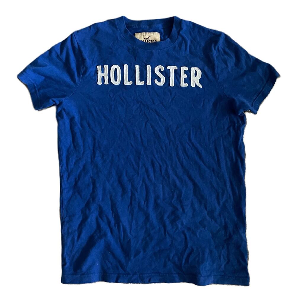 Hollister Large Font Short Sleeve Crew Neck T-Shirt Men's Size Large
